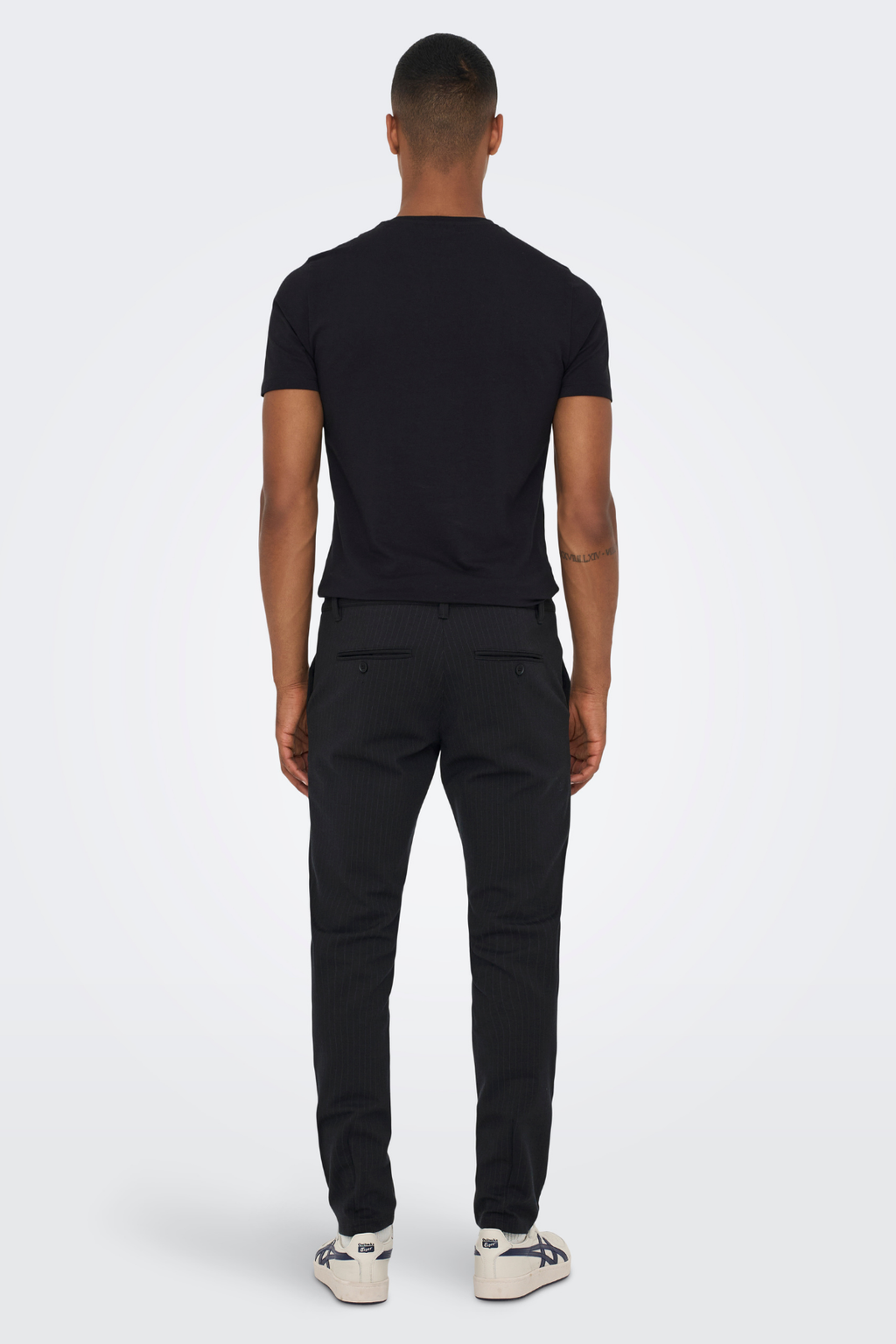 Marcos Pantalones - Black a rayas