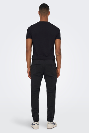 Marcos Pantalones - Black a rayas