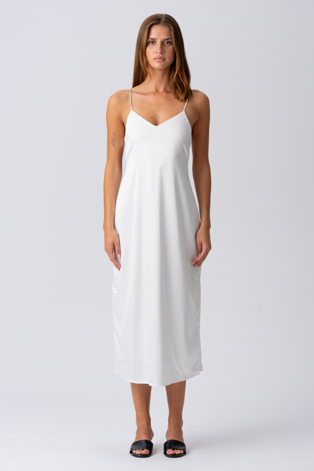Elina Strap Dress - White
