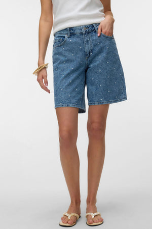 Pantalón corto vaquero Tess Mr Long - Denim azul medio - Corazón