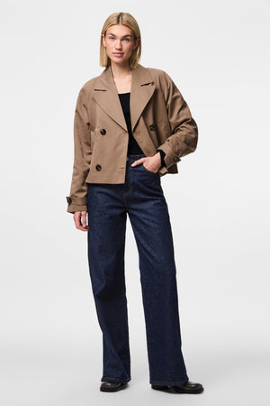 Gabardina Corta Scarlett - Lenteja Marrón