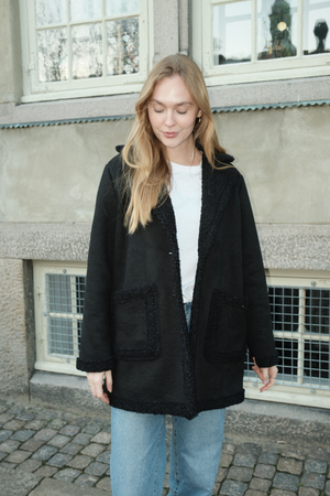 Shearling Coat - Black