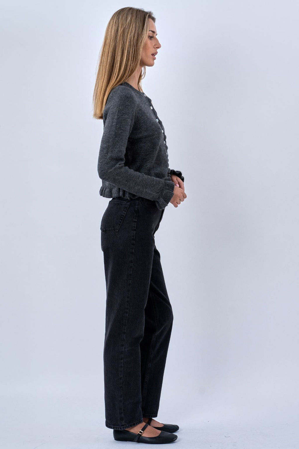 Cárdigan Flora - Gris