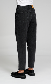 The Original Performance Mom Jeans - Washed Black Denim