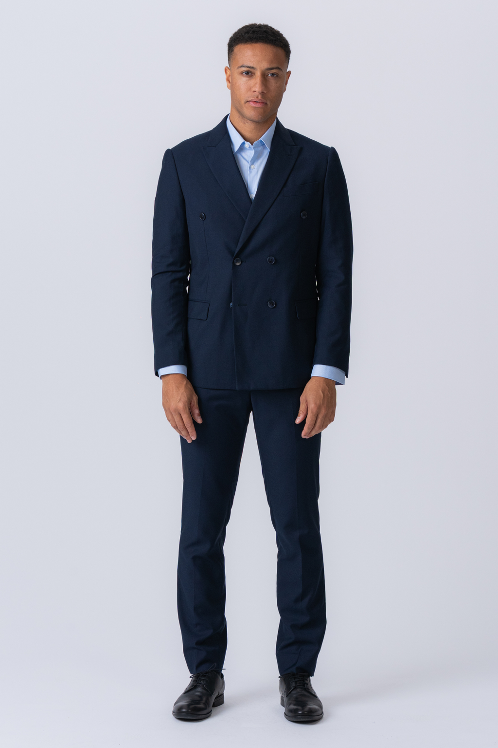 Premium Traje cruzado (azul marino)