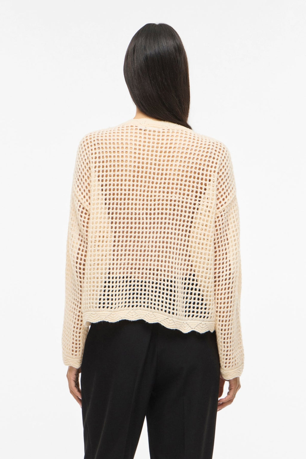 Cárdigan de punto Enny Flower - Abedul