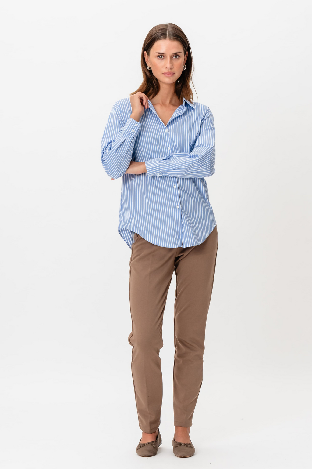 Tutta lo l/s camisa - azul de maíz