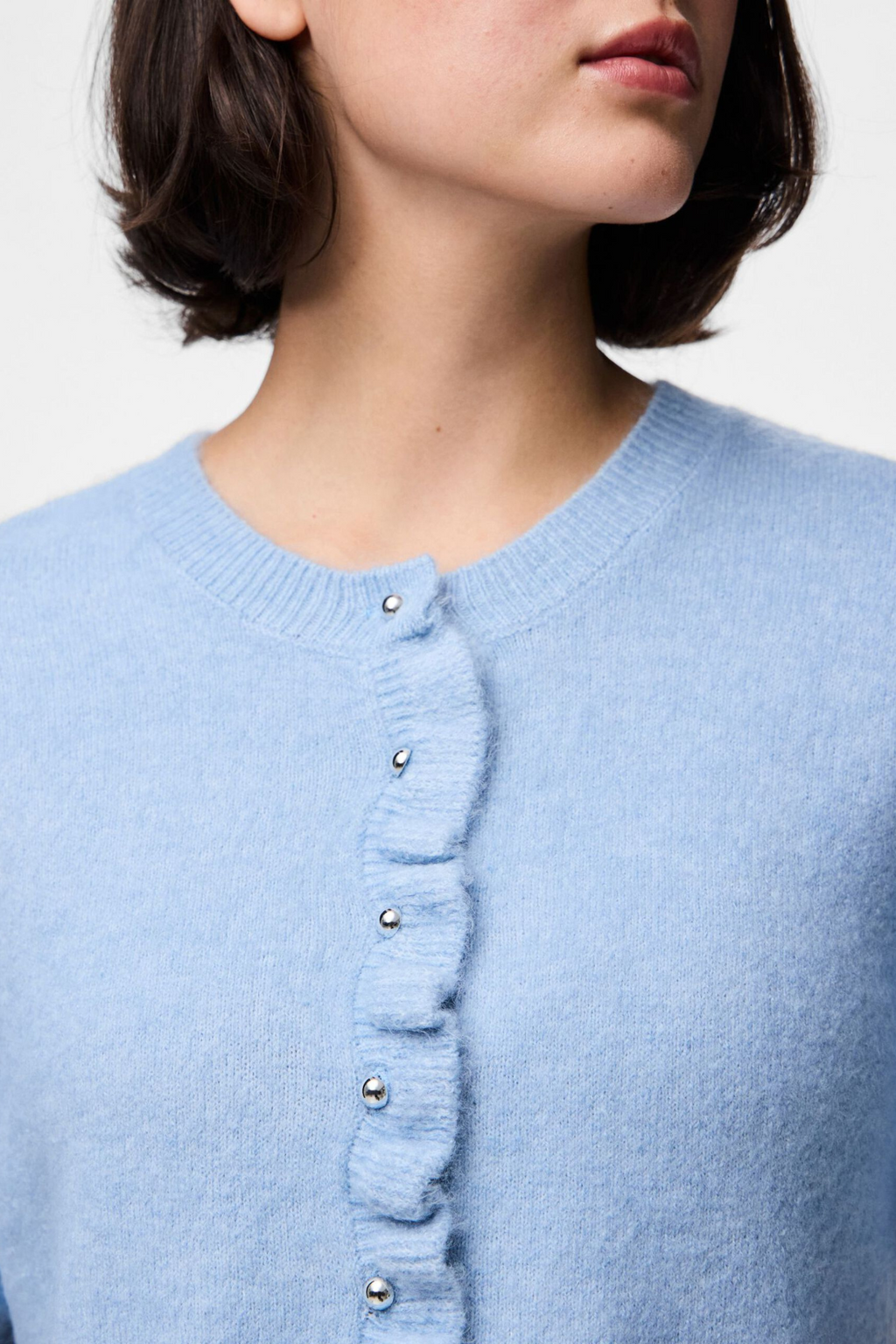 Cardigan de punto de lidia Lydia - Cashmere Blue