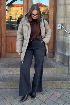 Chaqueta de tope larga - arena