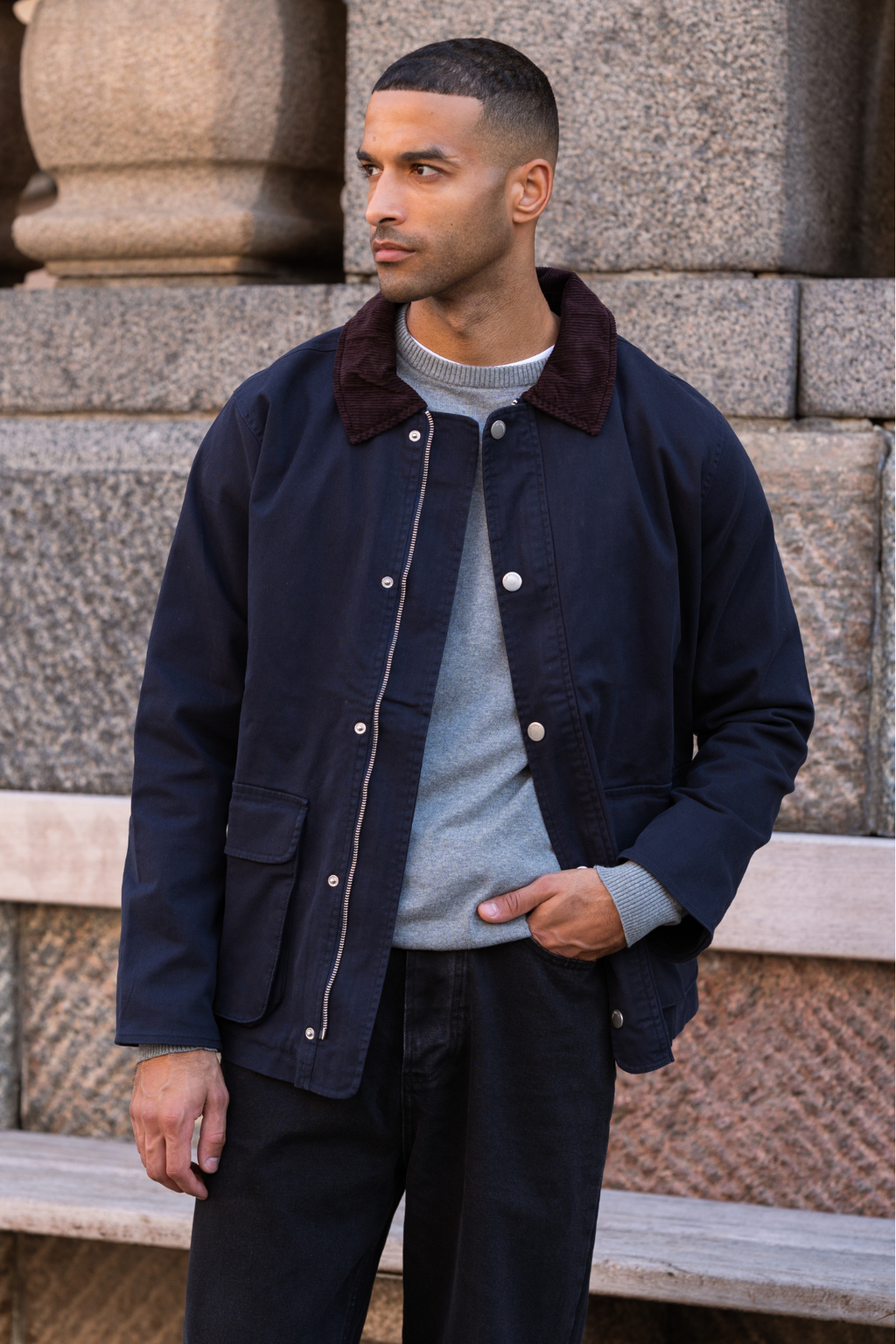 Chaqueta de sarga - Army