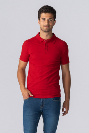 Muscle Polo Shirt - Rojo