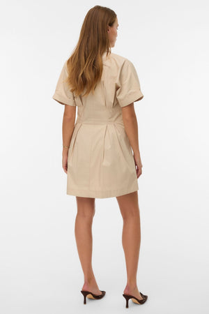 Friba Short Dress - Cement