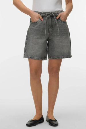 Cinturón de Viena Shorts Mezcla - Denim gris claro