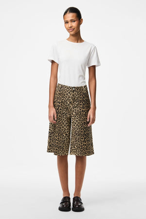 Salume ancho de mezclilla Shorts - Pepper blanco Leo