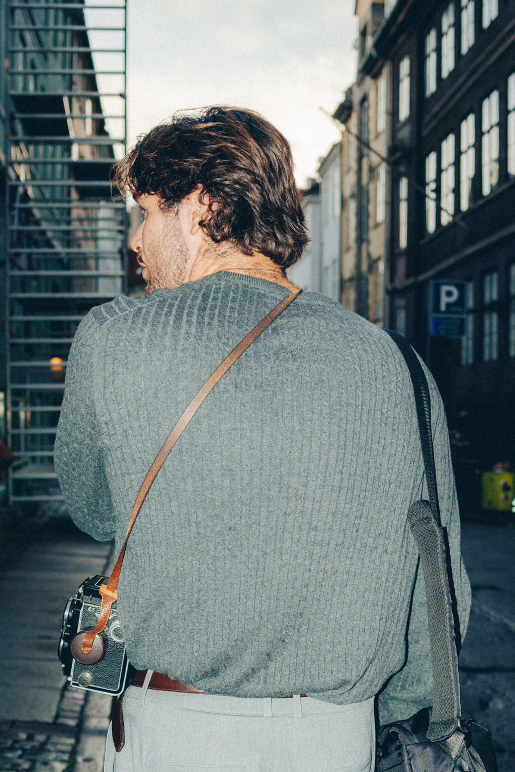 Jersey de punto por cable - Charcoal Melange