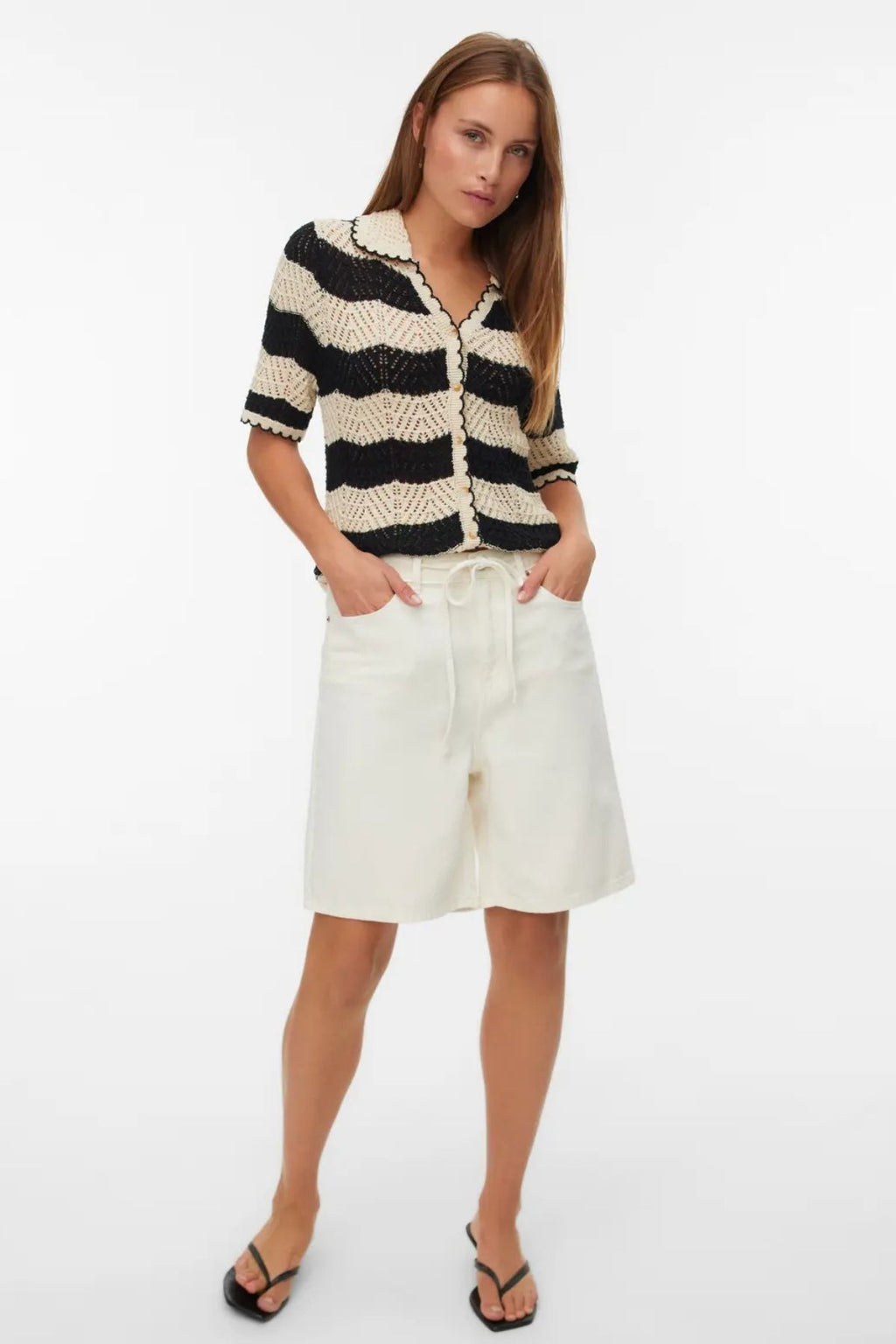 Villa Bermudas Denim Shorts - Crudo