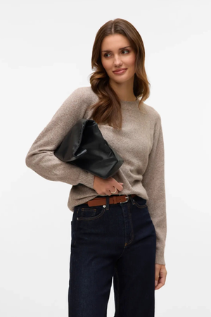 Blusa Doffy con cuello redondo - Moon Rock Melange