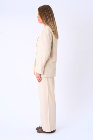 Blazer de gran tamaño - Beige
