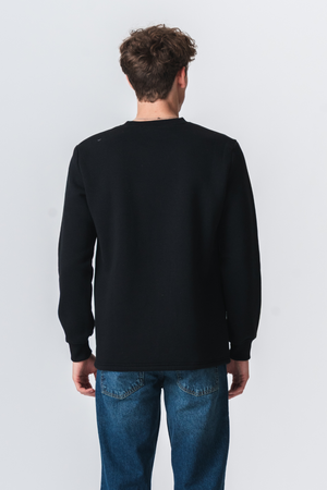 Sudadera de bolsillo Regular Fit - Negro