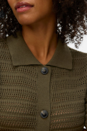 Hayley Poloneck Cardigan - Kalamata