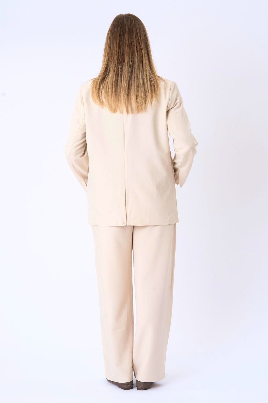 Blazer de gran tamaño - Beige