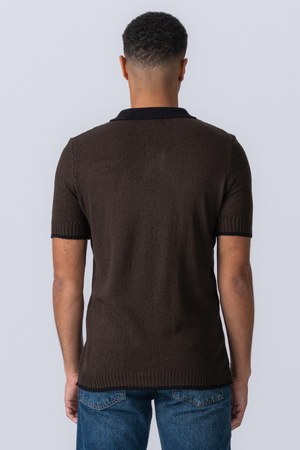 Polo de punto - Brown
