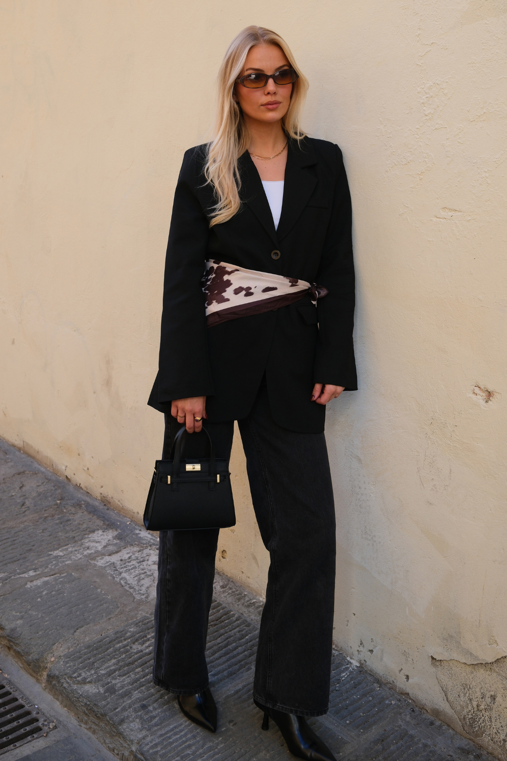 Claire Oversized Blazer - Negro
