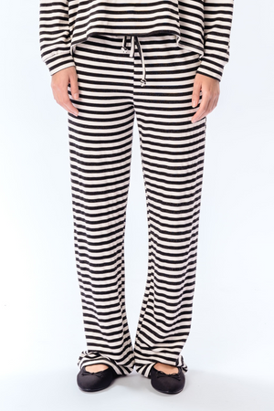 Stripped Pants - Black