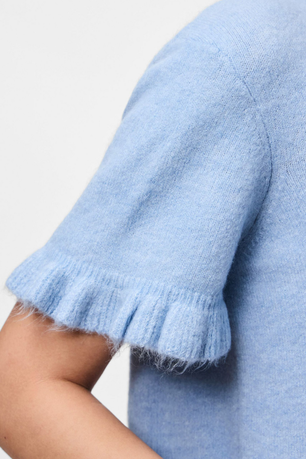 Cardigan de punto de lidia Lydia - Cashmere Blue