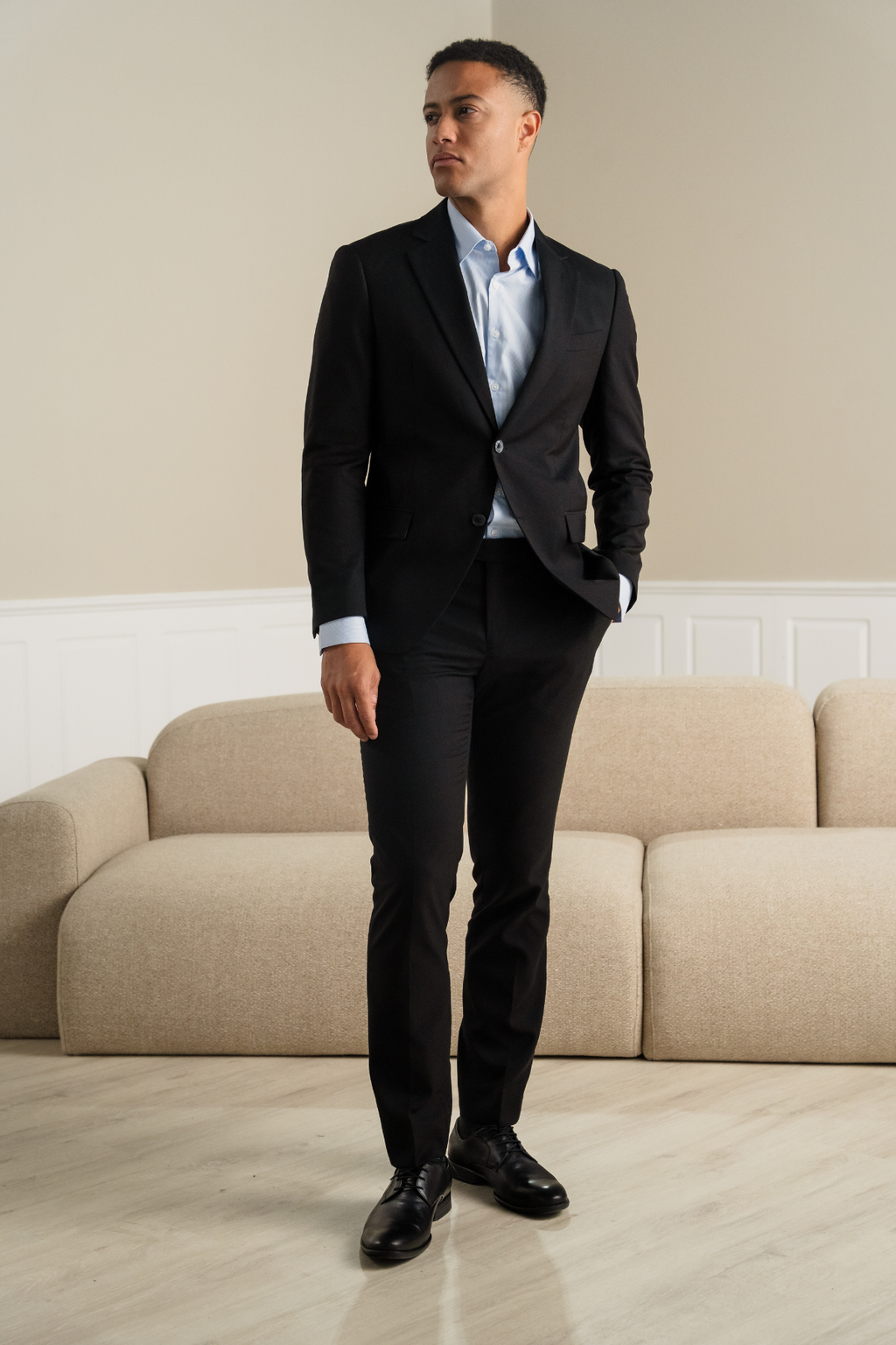 Premium Traje Pants - Negro