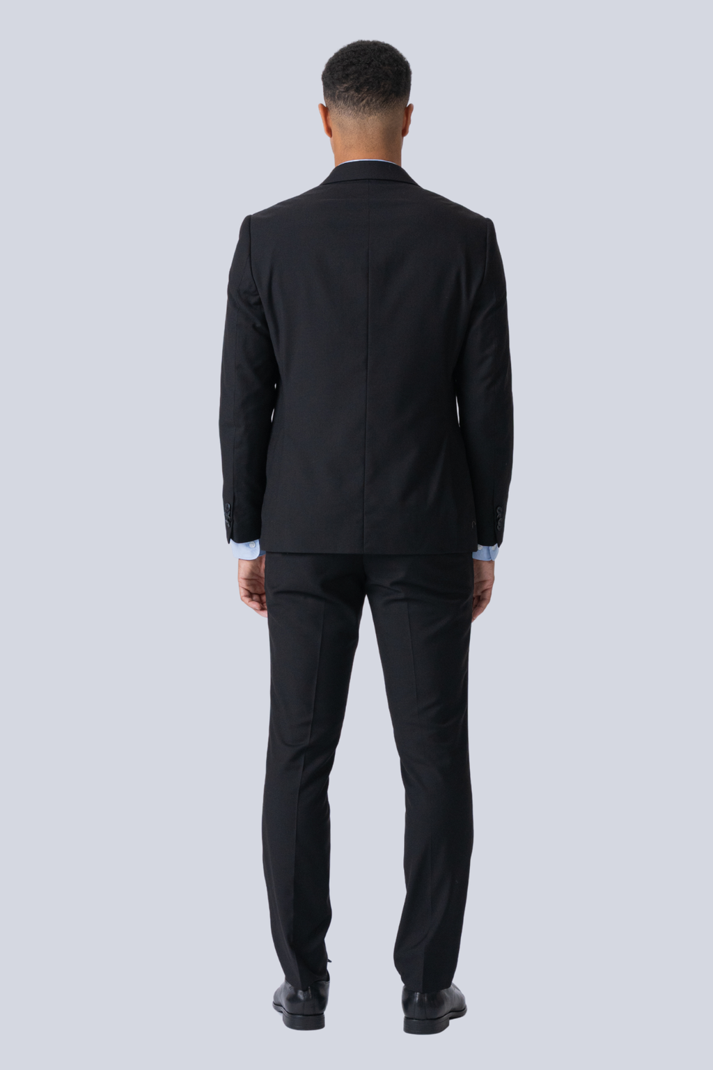 Premium Traje de un solo pecho (negro)