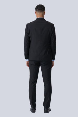 Premium Traje de un solo pecho (negro)