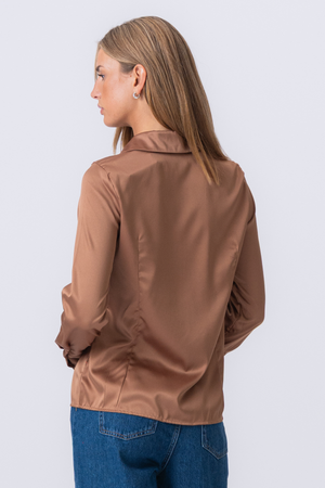 Camisa de Lucy Tie - Brown