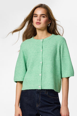 Cárdigan de punto con cuello redondo Silly - Sprucestone Melange