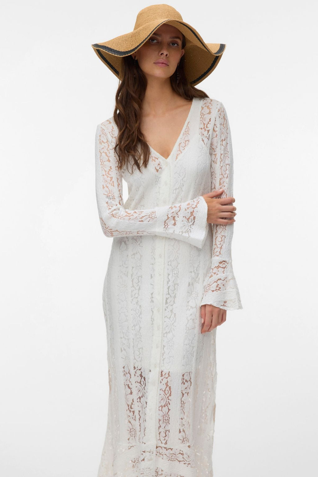 Vestido tobillero Kennedy - Cloud Dancer