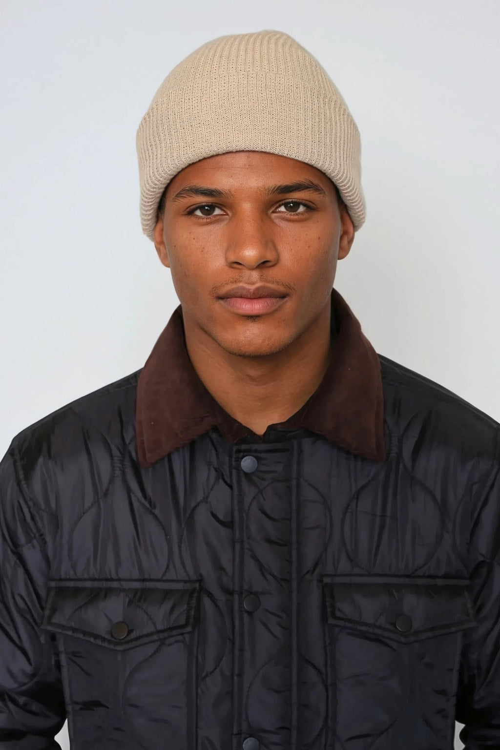 Gorro de punto - Beige