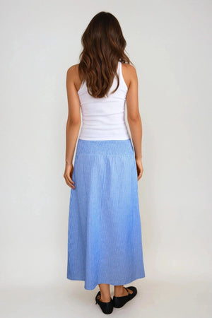 Falda del anillo de Smock Linn - Marina White