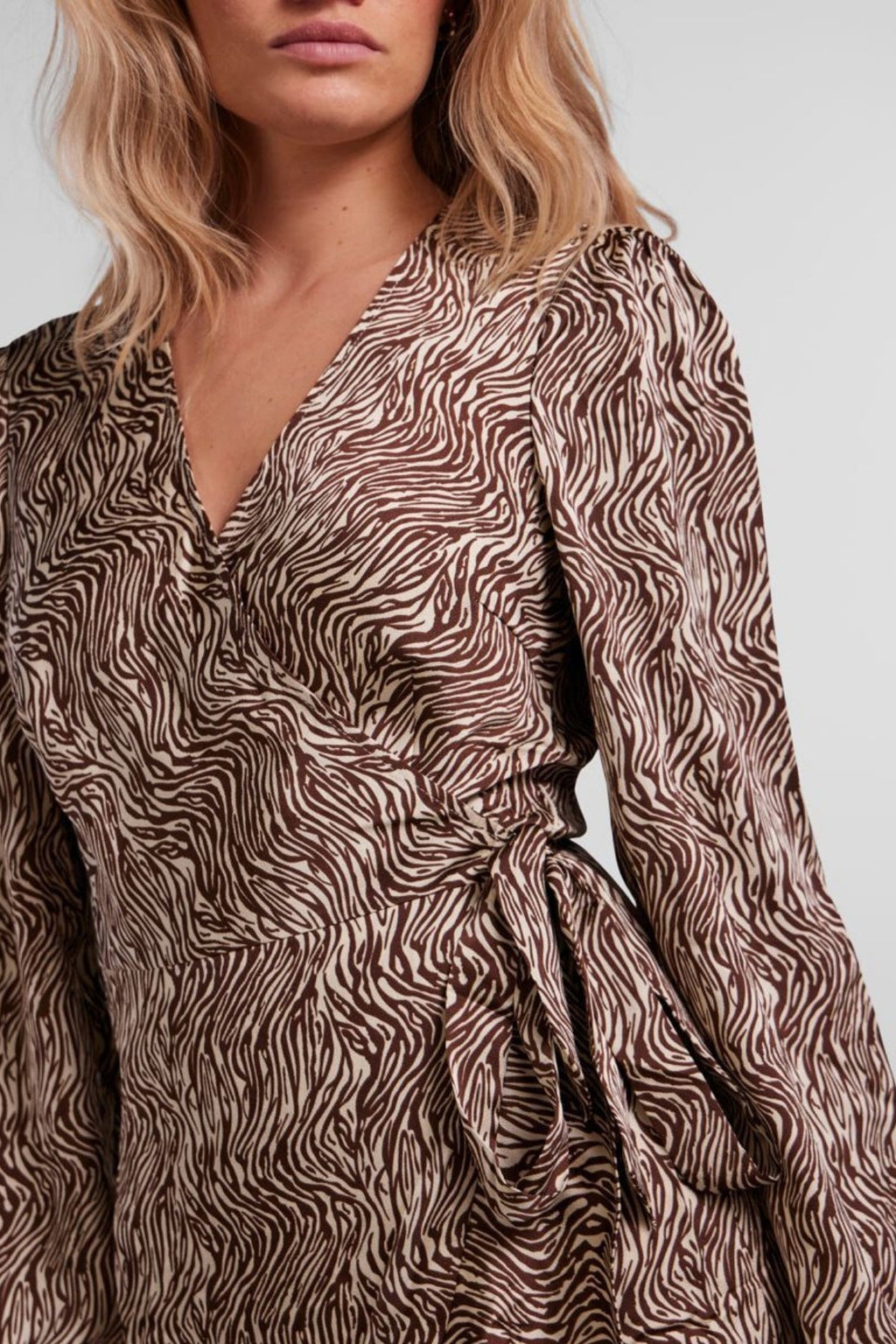 Juliet Wrap Kjole - Café de achicoria