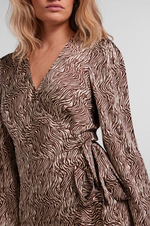 Juliet Wrap Kjole - Café de achicoria