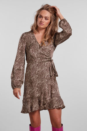 Juliet Wrap Kjole - Café de achicoria