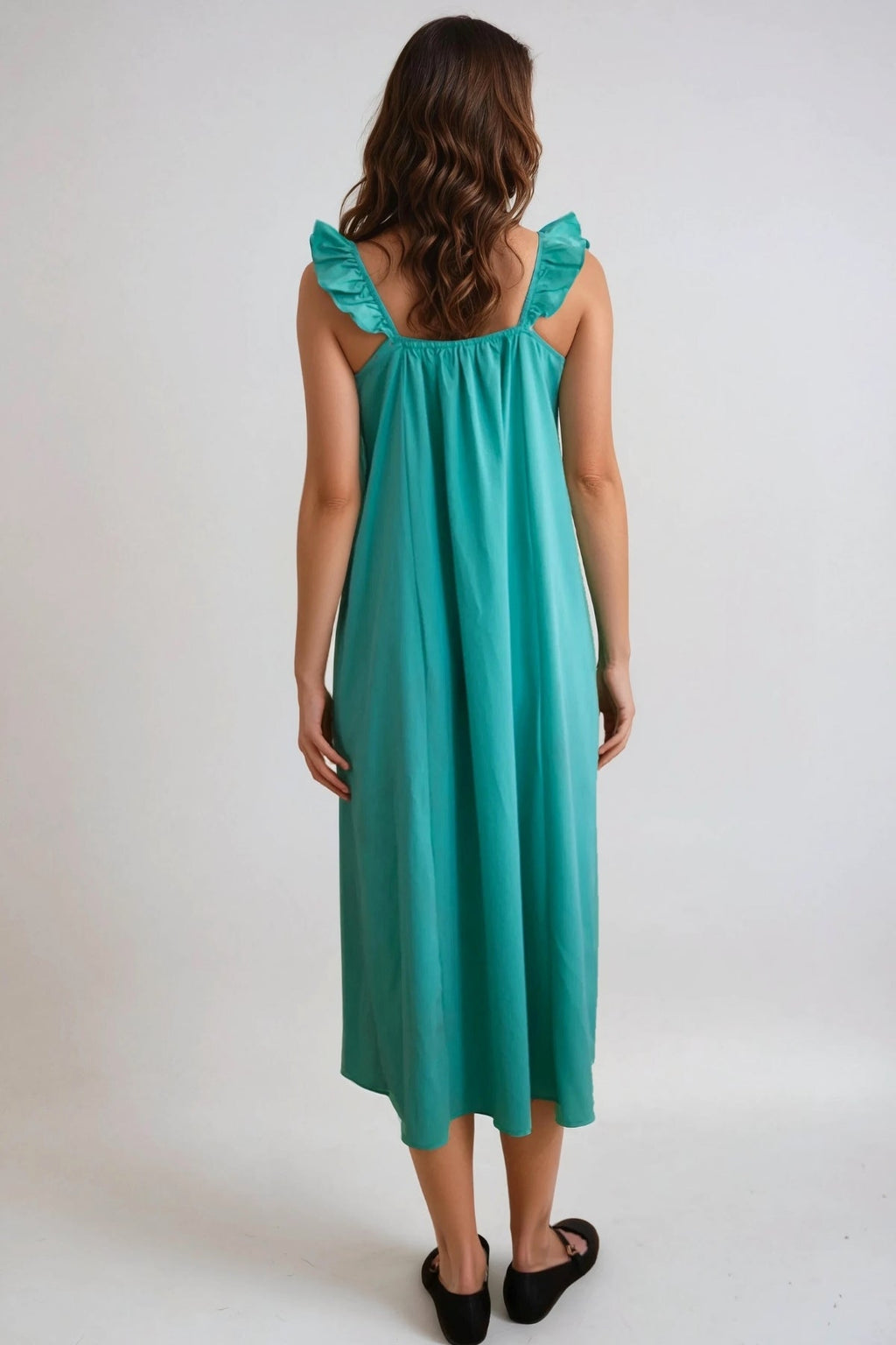 Vestido de Zora Midi - Marine Green