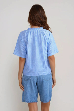 Top Linn Frill - Marina White