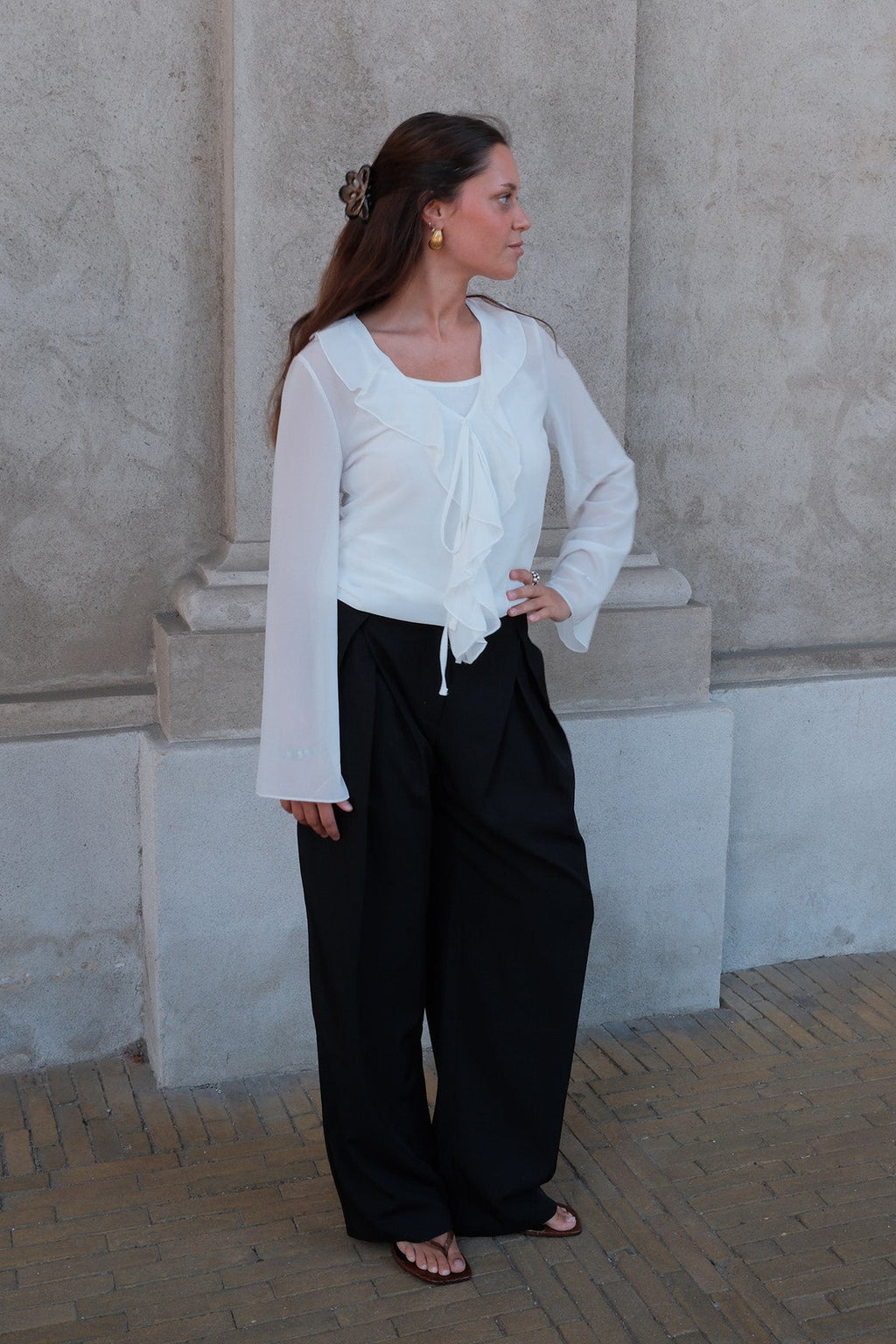 Blusa Alba - Blanco roto
