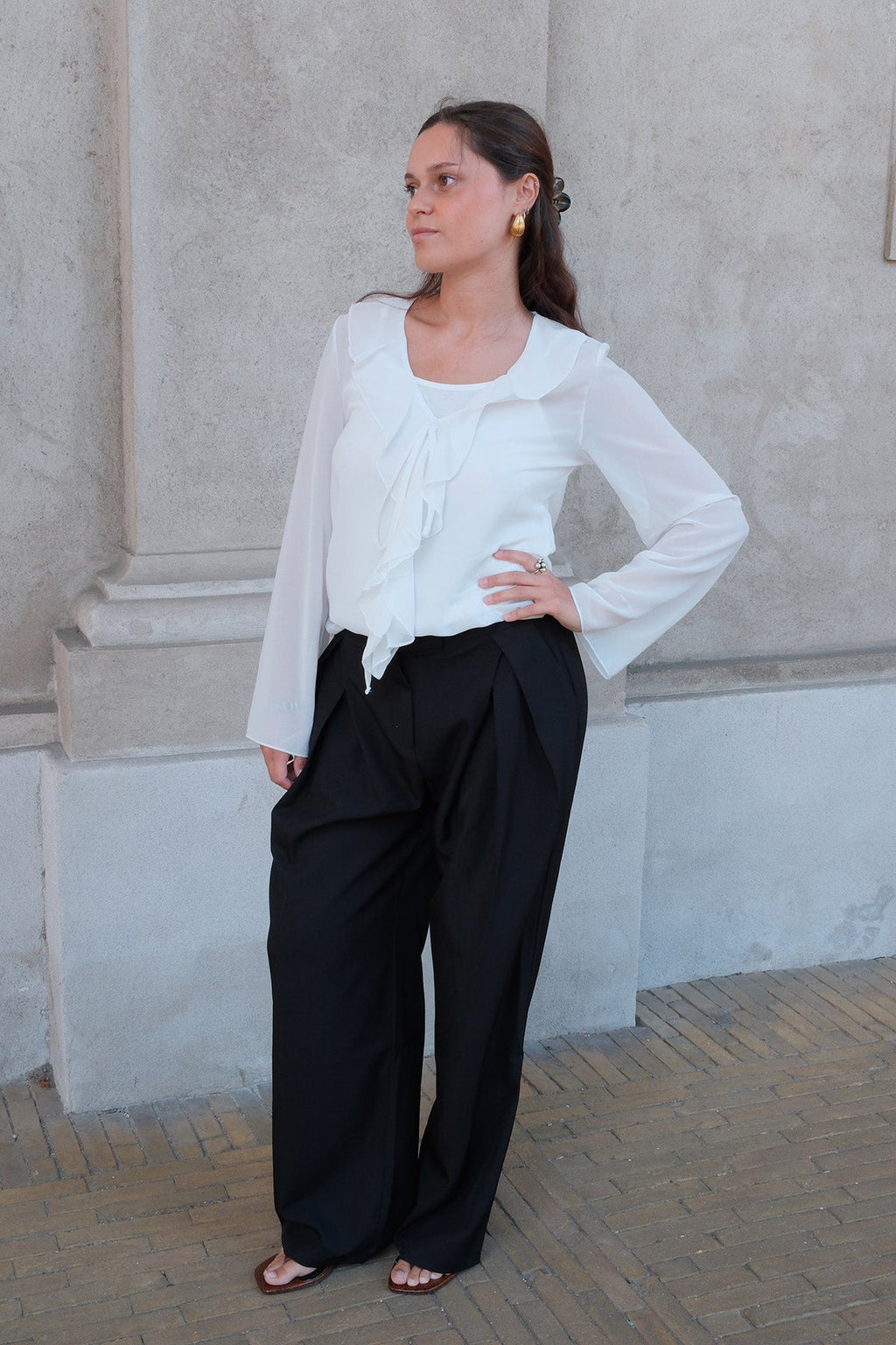 Blusa Alba - Blanco roto