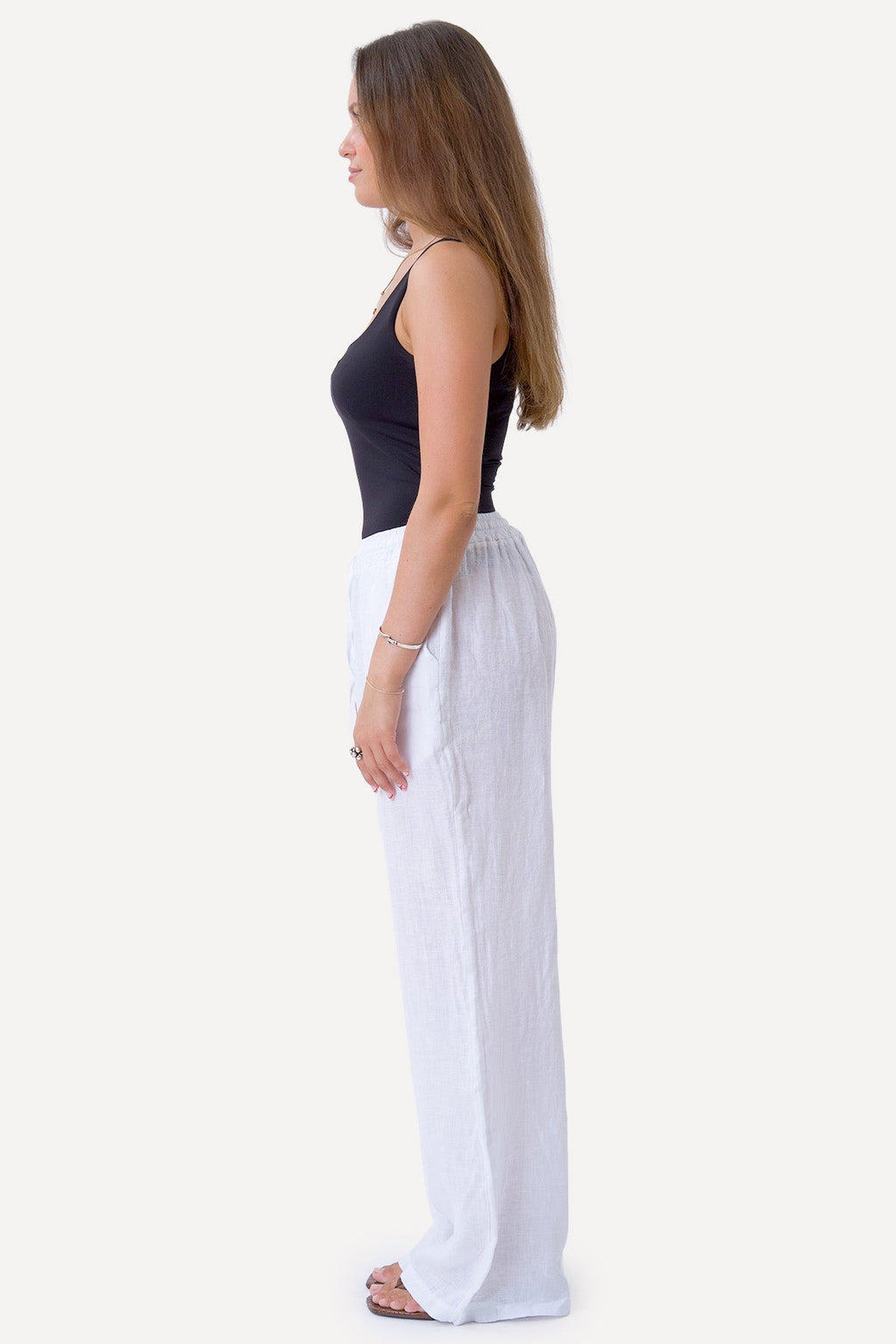 Astrid Lino Pants - Blanco