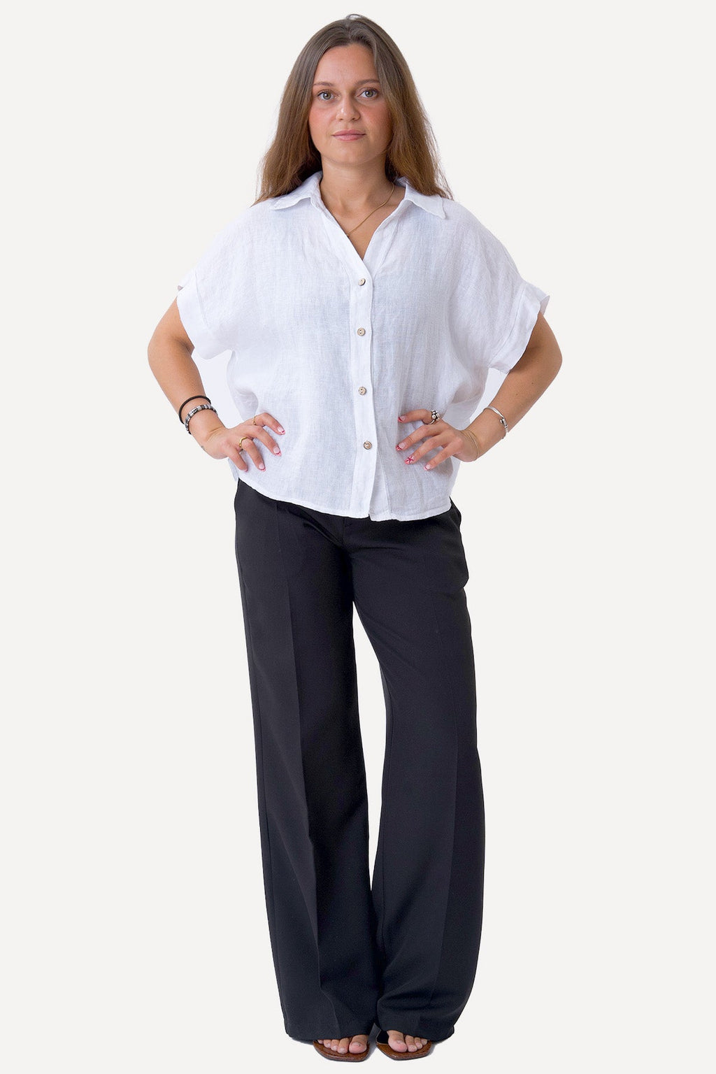 Astrid Linen Shirt - White