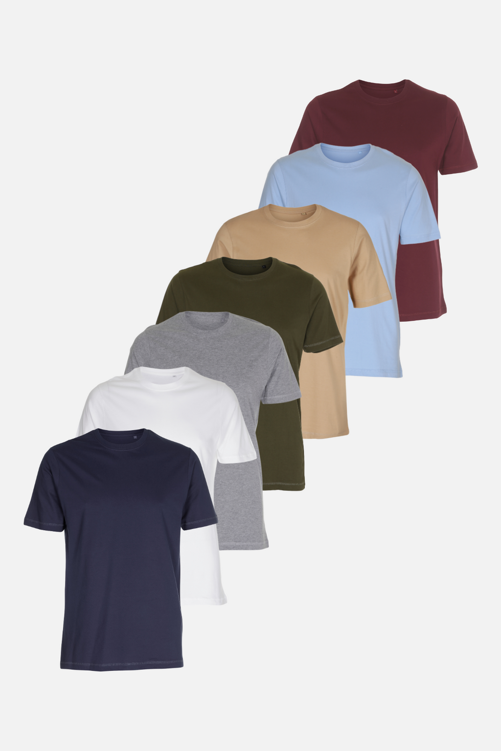 Orgánico Basic Camisetas-paquete de ofertas (7 pcs)