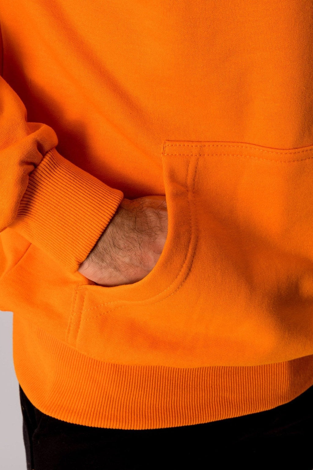Sudadera con capucha básica - naranja