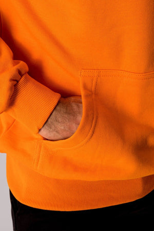 Sudadera con capucha básica - naranja
