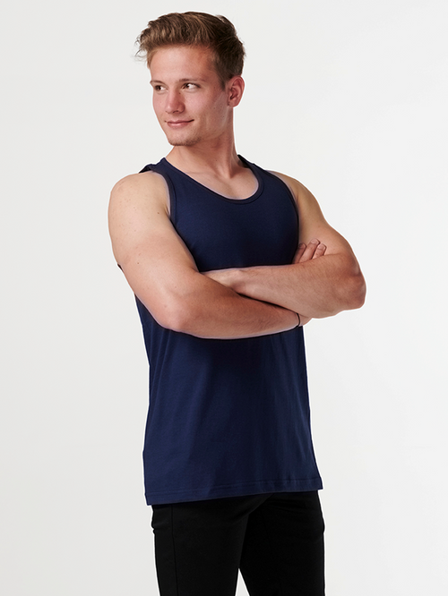 Basic Tanktop - Navy - TeeShoppen - Blå